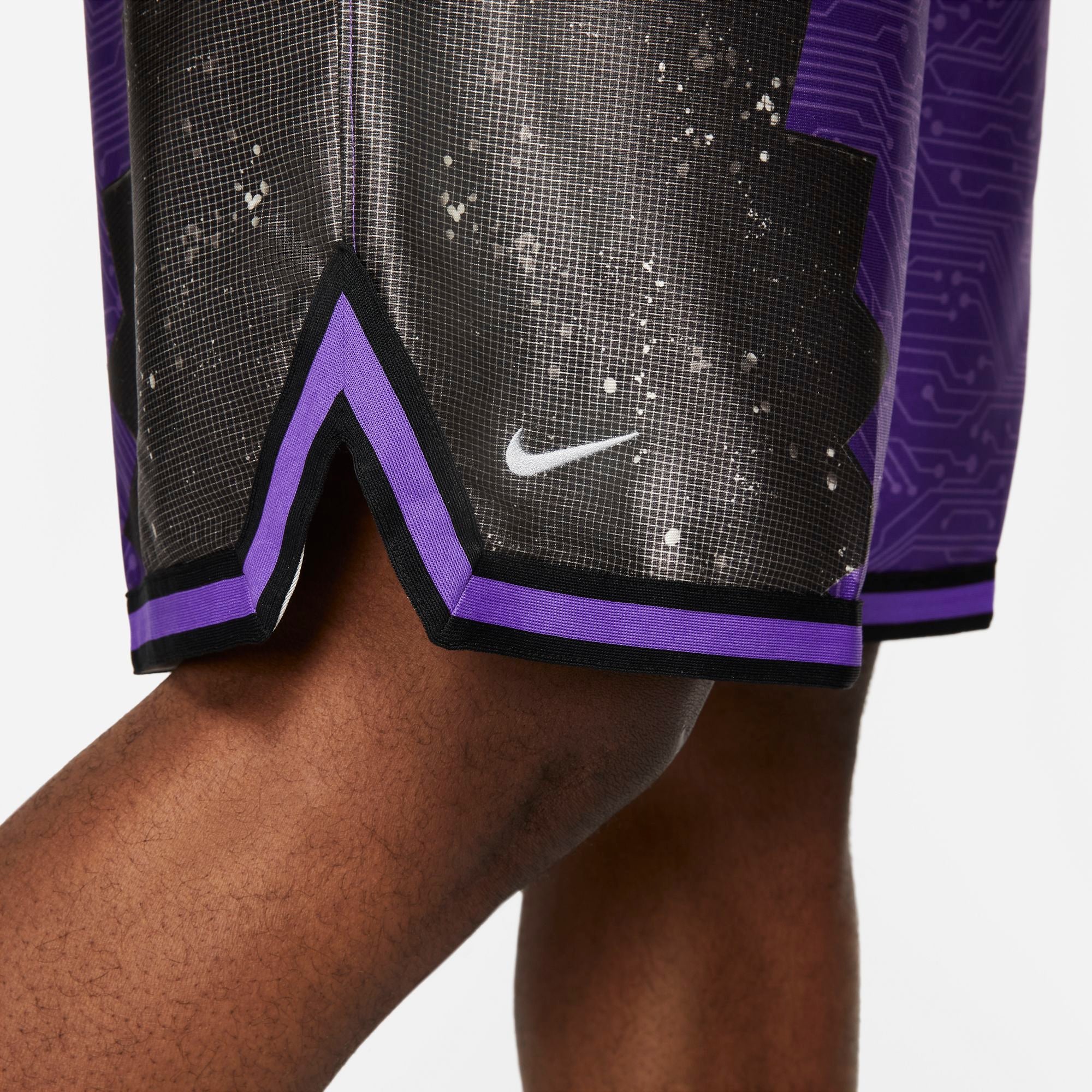 Nike Lebron X Space Jam: A New Legacy "Goon Squad" Basketball Shorts - Hyper Grape/Black/Wolf Grey NK-DJ3875-560