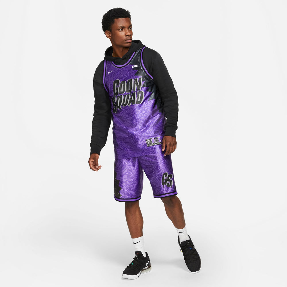 Nike Lebron X Space Jam: A New Legacy "Goon Squad" Basketball Shorts - Hyper Grape/Black/Wolf Grey NK-DJ3875-560