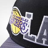 Adidas NBA LA Lakers Flat Peak Cap - Bleck/White/Collegiate Gold