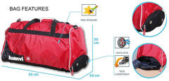 Luanvi Medium Club Holdall / Grip Bag - Royal Blue - Royal Blue/Black/White