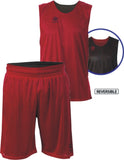 TEAMWEAR - Luanvi Unisex/All Triple Reversible Basketball Kit - Red/Black
