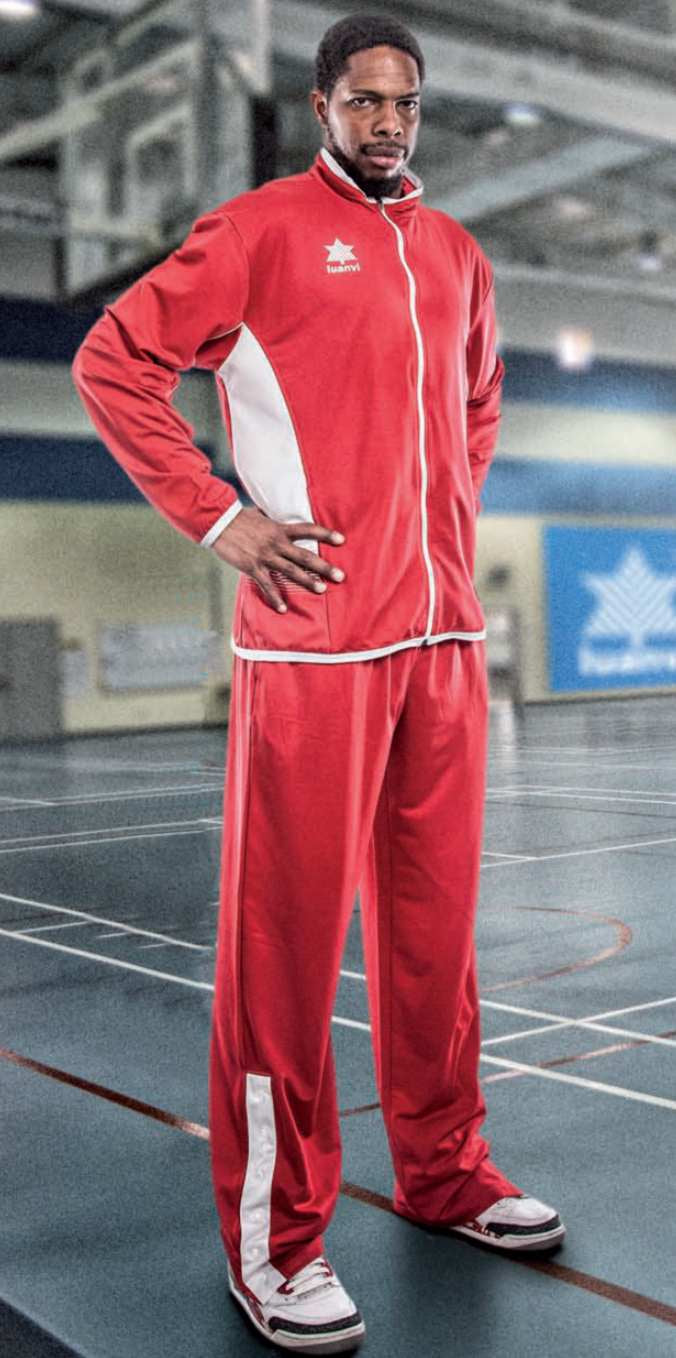 Luanvi Mens Quebec Basketball Warm-up Suit - Red – SwiSh basketball
