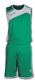 Luanvi Kids Mundial Basketball Kit - Green - Green/White