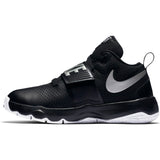 Nike Kids Team Hustle D 8  Basketball Boot/Shoe - Black/Metallic Silver/White