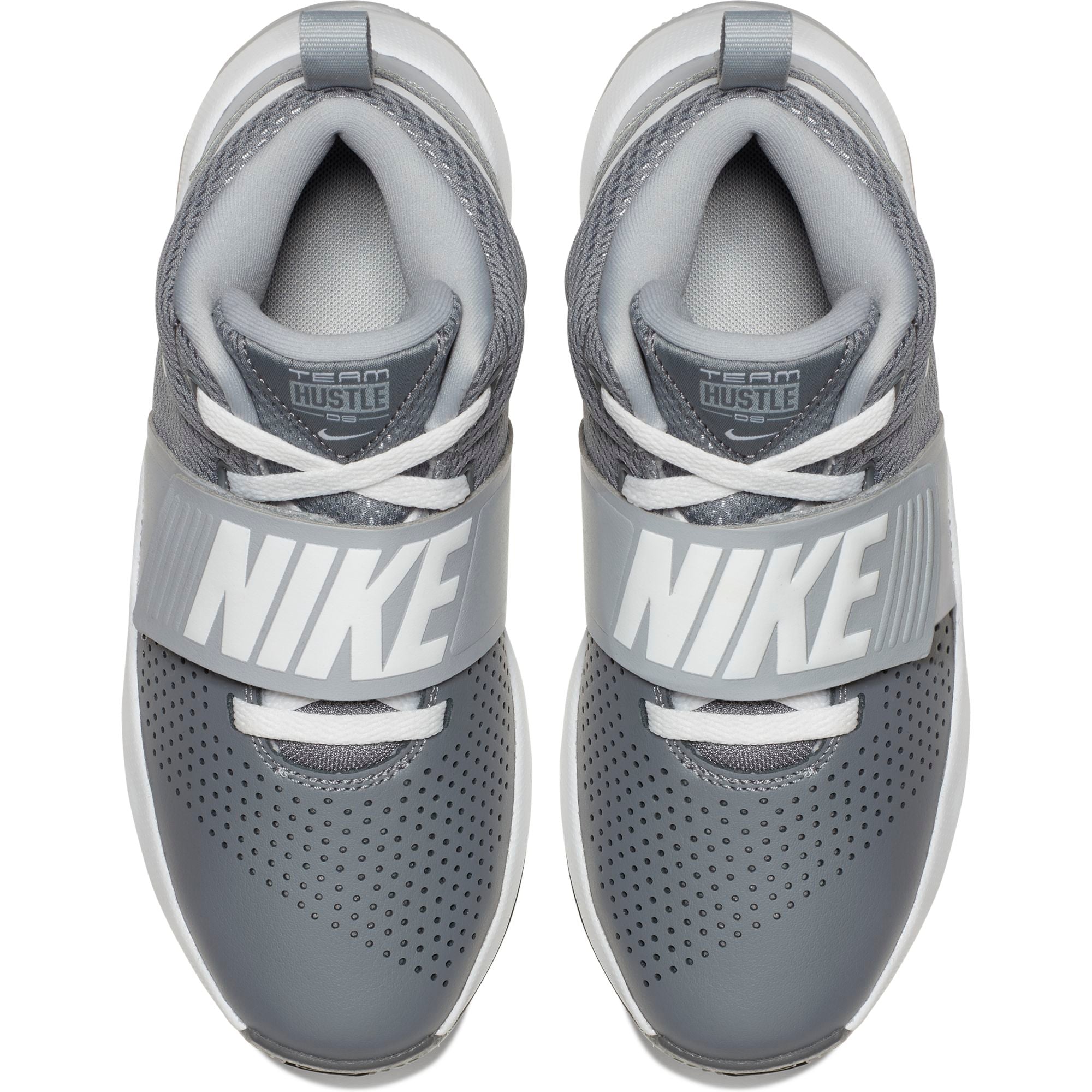 Nike Kids Team Hustle D 8  Basketball Boot/Shoe - Cool Grey/Wolf Grey/White