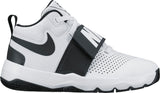 Nike Kids Team Hustle D 8  Basketball Boot/Shoe - White/Black