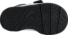 Nike Kids Team Hustle D 8 (TD) Toddler Basketball Boot/Shoe - Black/Metallic Silver/White