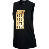 Nike Womens Basketball Dry Cotton Graphic Tank - Black