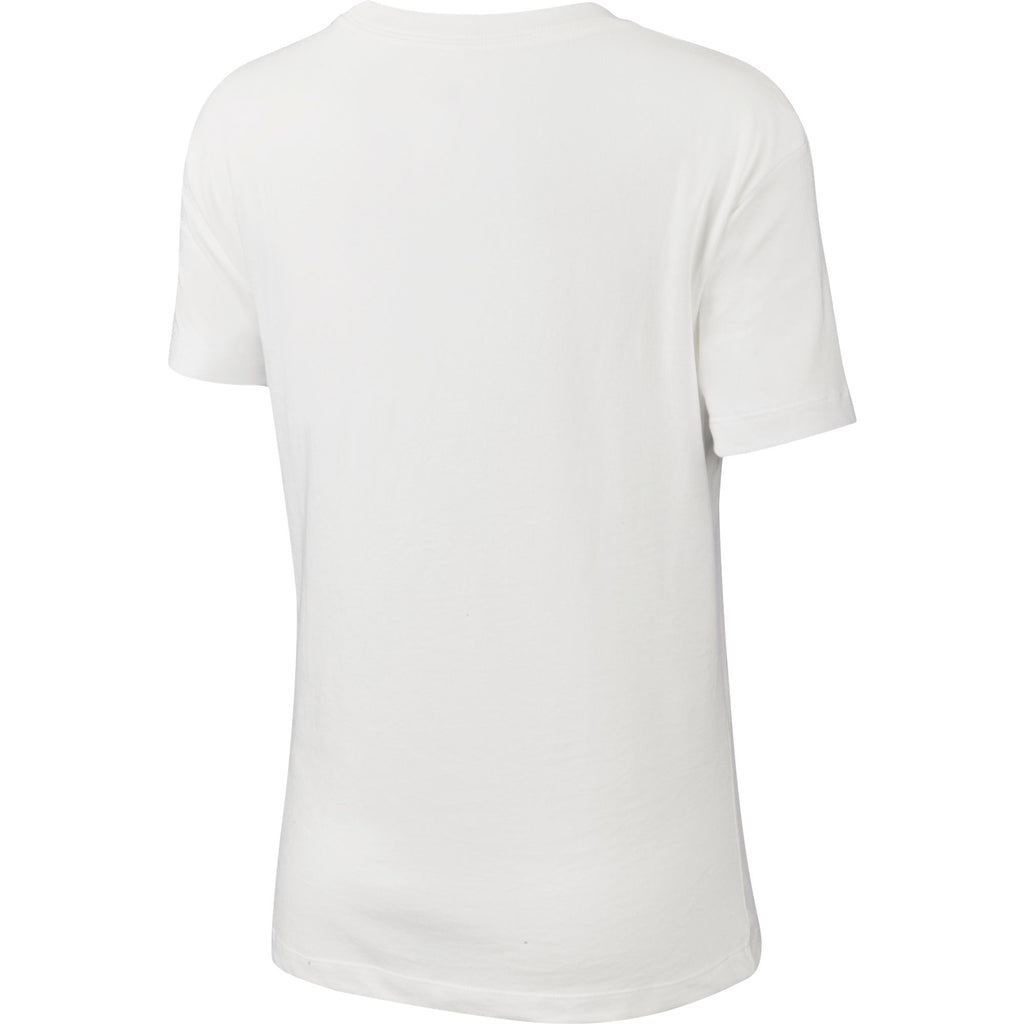 Nike Womens Basketball Make Buckets DriFit Tee White SwiSh basketball