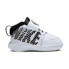 Nike Kids Team Hustle D 9 Basketball Boot/Shoe - White/Black/Volt