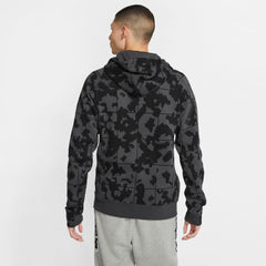 Nike Lebron Full-Zip Fleece Basketball Hoodie - Anthracite/Team Orange