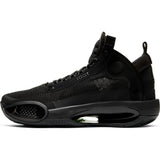 Nike Kids Jordan Air XXXIV Basketball Boot/shoe - Black/Dark Smoke Grey/Electric Green