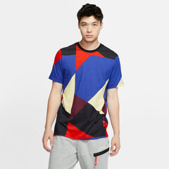 Nike Kyrie Basketball Edgy Dri-fit Tee - White/Black/Deep Royal Blue/Habanero Red