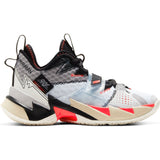 Nike Kids Jordan Why Not Zer0.3 Basketball Boot/Shoe - White/Bright Crimson/Black