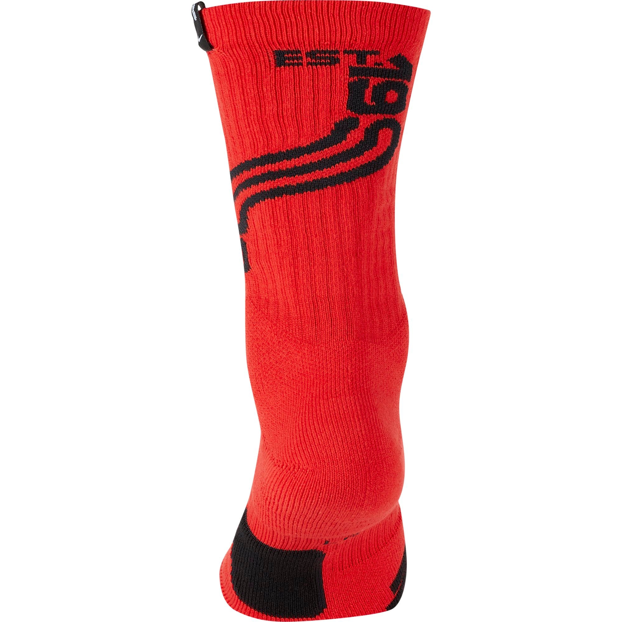 Nike Kyrie Elite Crew Basketball Socks - Habanero Red/Black