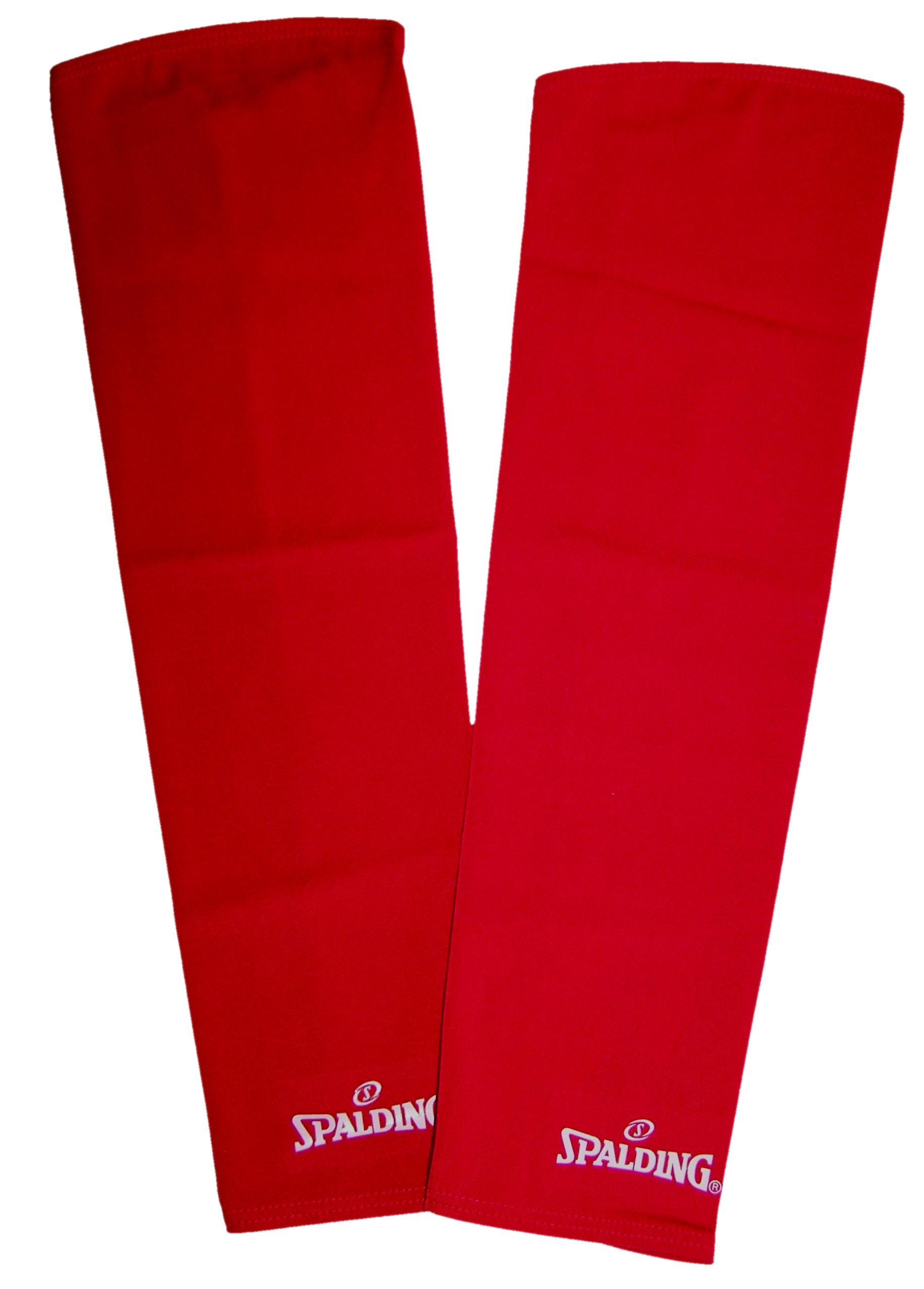 Spalding Shooting Compression Sleeves (Pack of two) - Red-L SP-3009284-03