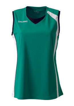 Spalding 4Her Basketball Top - Green/White/Black SP-3012444-04